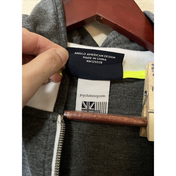 Psycho Bunny Gray V-Neck Sweater - Picture 5 of 12